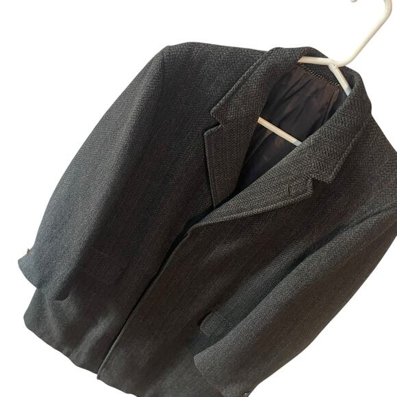 Vintage Burberrys Cusha Tweed Wool Trench Coat Rare England XX-Large - Picture 2 of 15